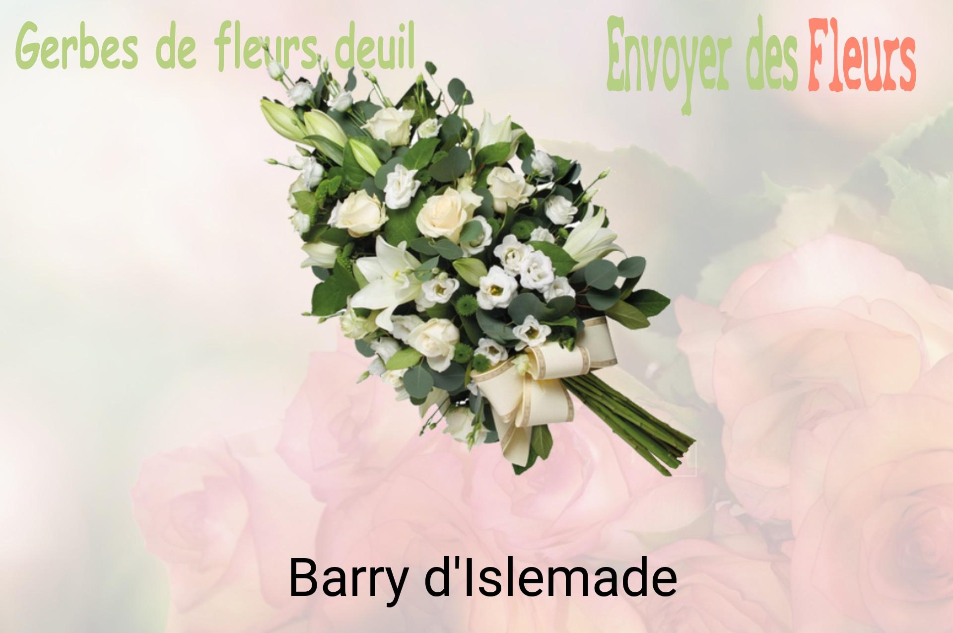 Gerbe de fleurs de deuil livrée à Barry-d'Islemade